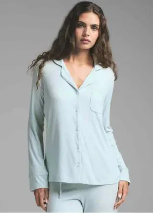 Skims by Kim Kardashian Long Sleeve Button up top PJ xxs thumbnail 1