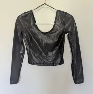 Lululemon Align Long Sleeve Shirt Shine Black 4 thumbnail 1