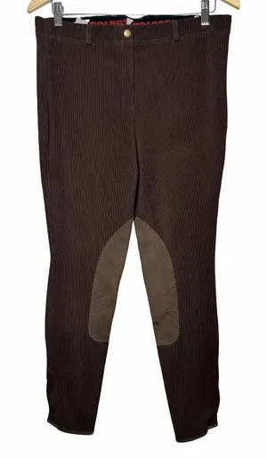 EquiStar Equi Tuff Womens 32 Brown Riding Breeches Knee Patch Equestrian thumbnail 1