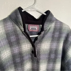 Vintage Premier‎ International for Ladies Women's Size Large Fleece Sweatshirt thumbnail 4