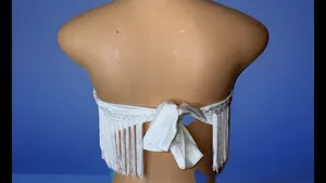 Forever 21 White tassel bando top thumbnail 3