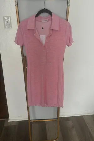 Lovers and Friends Sally Mini Dress in Heathered Pink REVOLVE thumbnail 2