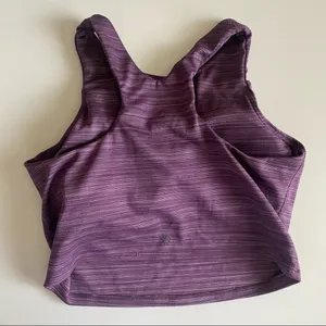 Athleta Conscious Crop‎ in Powervita purple crop top high neck thumbnail 5