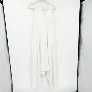 NWT PILYQ Women Bridal Resortwear Water Lilly Hampton Handkerchief Hem Dress M/L thumbnail 10