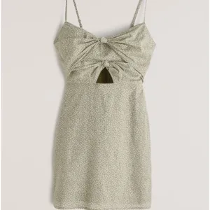 Abercrombie Knot Front Cutout‎ Mini Dress S Floral Dainty Chic 100% Cotton thumbnail 2