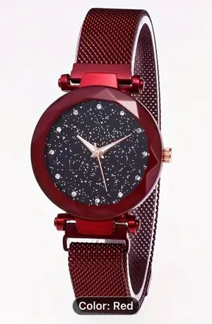 Women's Watch Starry Rhinestone Quartz Watch Elegant Shiny Analog Watch thumbnail 1