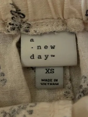 A New Day Linen Blend Paperbag Waist All Over Print Shorts Size XS Boho thumbnail 7
