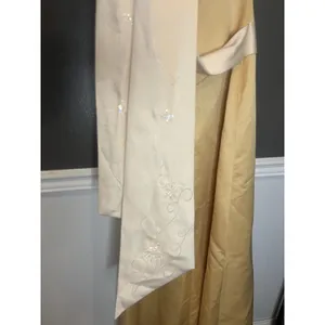 Eden Maids Dress Womens 6 Yellow Strapless Satin Sheath Maxi Bridesmaid Gown thumbnail 8