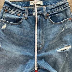 Abercrombie ultra high rise ankle straight leg jeans 25 0 short curve love thumbnail 9