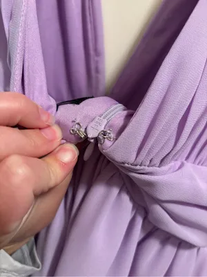Lulu's Lilac Plunge V-Neck Maxi Dress with High Slit thumbnail 5