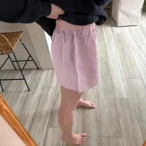 Pink Lily Boxer Shorts L two toned Stripe Lounge Pajama Shorts Elastic Waist thumbnail 4
