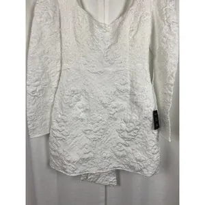 Lulus White Jacquard Elevated Icon Mini Dress Sz.M NWT thumbnail 8