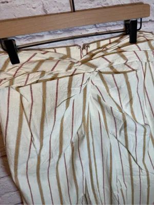 Madewell Twist-Front Sarong Midi Skirt‎ in Stripe women’s size 10 thumbnail 3