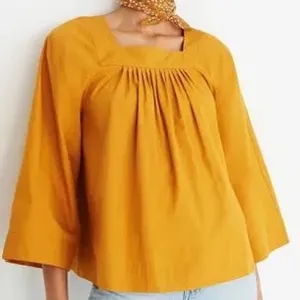 Madewell golden yellow top women's size medium‎ trendy modern cottagecore new thumbnail 1