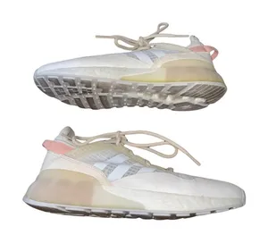 Adidas Women ZX 2K Boost Sneakers Shoes White Blush Colorway Athletic Running thumbnail 1