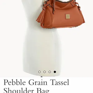 Dooney & Bourke Red Pebble Leather Hobo Shoulder Bag thumbnail 8