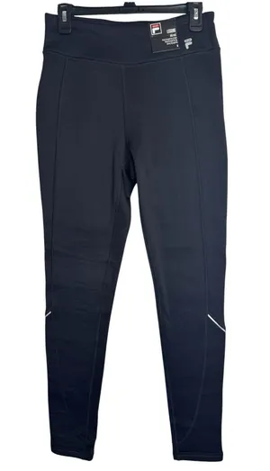 Fila Sport Neoprene Mid Rise Skinny Leg Seamed Leggings in Black size M thumbnail 1