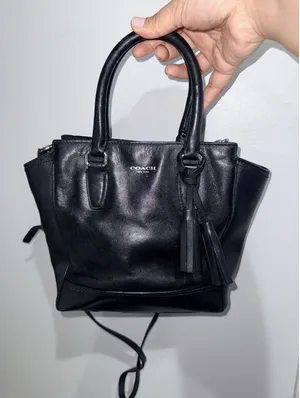 COACH Legacy Leather Mini Tanner Black Crossbody Tote Bag 48894 1‎ thumbnail 1