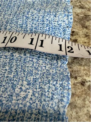 Women's J.Crew Liberty Fabric Halter Crop Top Blue White Size S thumbnail 6