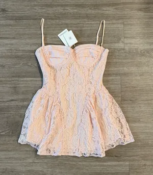 NWT Peppermayo Promenade Mini Dress in Pink, Size 6 thumbnail 1