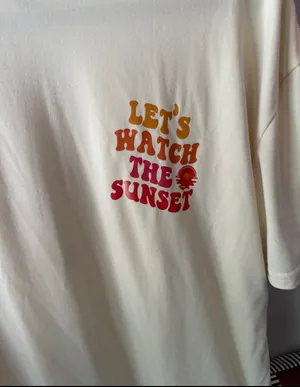 Let’s Watch The Sunset Short Sleeve Graphic Tee XS thumbnail 10