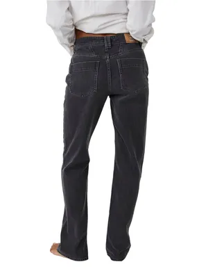 We The Free Ava High Rise Baggy Jeans in Washed Black thumbnail 2