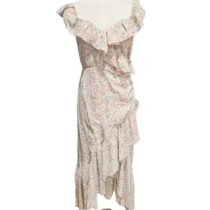 ASTR THE LABEL Mahalia Dress in Lilac & Orange Floral Size Medium NWT thumbnail 4