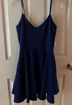 Windsor Dark Blue Mini Dress thumbnail 2