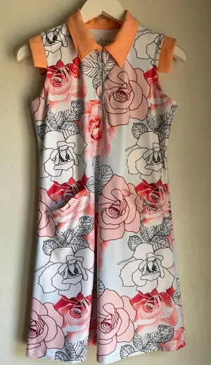 SwingDish Briana Print Dress XS Golf Tennis Athleisure Shorts thumbnail 1