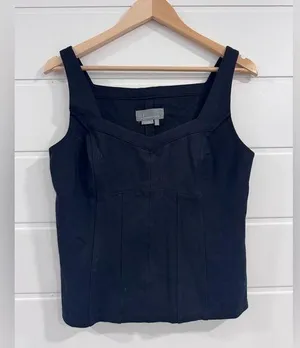 Anthropologie Black Bustier Tank thumbnail 1