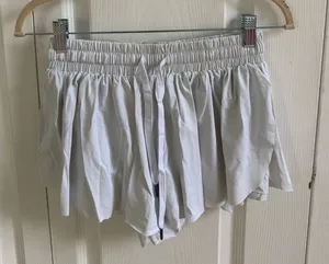 Amazon Flowy Shorts White thumbnail 1