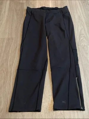 REI Black Boot-Cut Athletic Pants with Side Zipper thumbnail 1