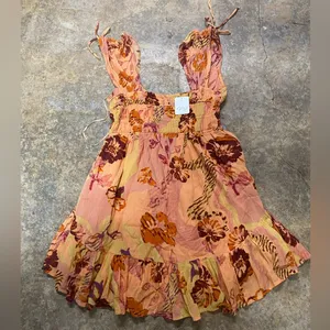 Free People Vernon Mini Dress Sleeveless Tie Shoulder Floral...Size X-Small thumbnail 4