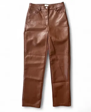 Aritzia Wilfred Melina Vegan Leather Straight Leg Pant thumbnail 2