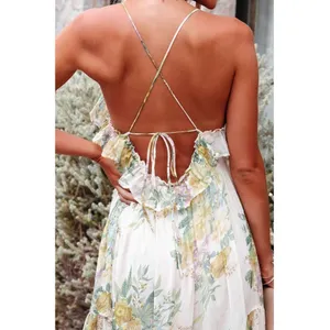 Vici ✨Floral Ruffle Hem Large Hemline Cami Maxi Dress✨ thumbnail 6