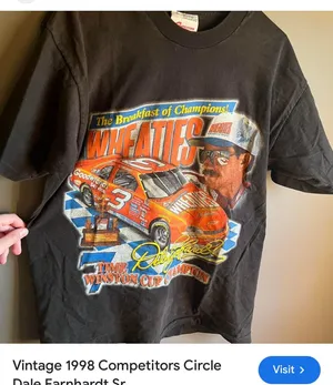 Vintage 1998 Dale Earnhardt Racing Championship Competitors Circle Single Stitch Short Sleeve Tee Shirt thumbnail 8