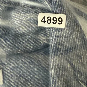 ZARA Men's L Blue‎ Herringbone CPO Button Front Shirt Jacket Shacket thumbnail 7