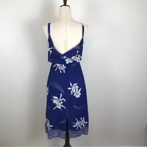 Vintage 70’s‎ Young Edwardian spaghetti strap surplus Hawaiian print sundress S* thumbnail 7