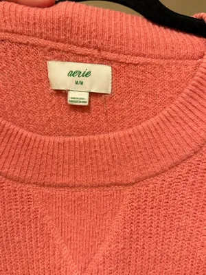 Aerie Pink Knit Oversized Sweater thumbnail 2