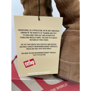 Fit flop crush boot brown sugar Suede women's 7M Wobble‎ Board NIB thumbnail 5
