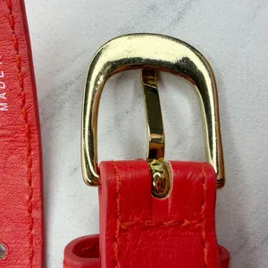 H&M Womens Red Braided Faux Leather Belt Extra Small (XS) ✨ thumbnail 13