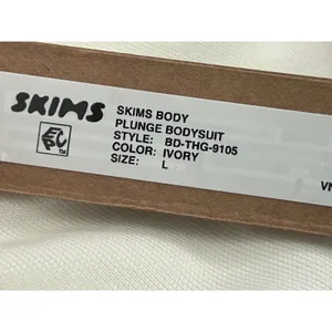 Skims Body Plunge Bodysuit Ivory Large New with tags Authentic thumbnail 4