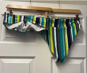 Aerie striped High Waisted Cheeky Bikini thumbnail 2