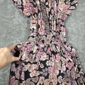 Natural Life Bella Maxi Dress Small Pink Floral Boho Festival Hippie Pockets thumbnail 6