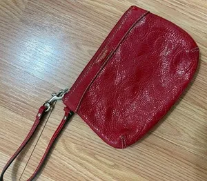 Coach Red Leather Wristlet thumbnail 1