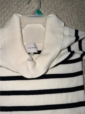 Cowl neck sweater shirt White Size XL thumbnail 2