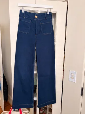 Maeve Colette High Rise Wide Leg Jeans thumbnail 4