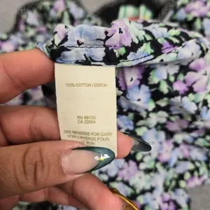 Free‎ People Purple Floral Y2K Top thumbnail 4