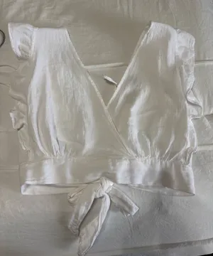 White Crop Top thumbnail 1