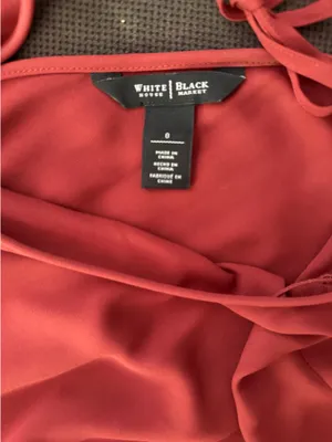 White House/Black Market Red Romper Size 0 thumbnail 5